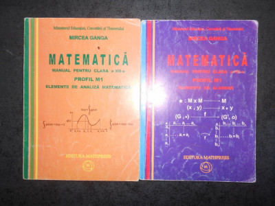 MIRCEA GANGA - MATEMATICA M1 2 volume clasa a XII-a foto