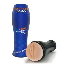 Masturbator compact cu design realist Original Vacuum Cup To Go 18cm