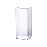Pahar, patrat, Deligh, transparent, din sticla de inalta calitate, durabila si rezistenta, 13.5 x 6 cm, ideal pentru diverse tipuri de bauturi, Oem