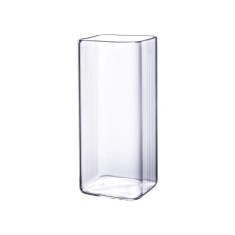 Pahar, patrat, Deligh, transparent, din sticla de inalta calitate, durabila si rezistenta, 13.5 x 6 cm, ideal pentru diverse tipuri de bauturi