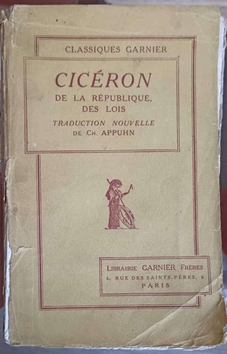 CICERON DE LA REPUBLIQUE - DES LOIS-CH. APPUHN-249918
