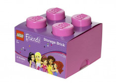 Cutie depozitare LEGO Friends 2x2 - Roz foto