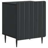 vidaXL Dulap de noapte Negru 43 x 34,5 x 52 cm Lemn prelucrat 894337