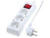 Prelungitor alimentare 3 Prize PVC alb 1,5m 16A