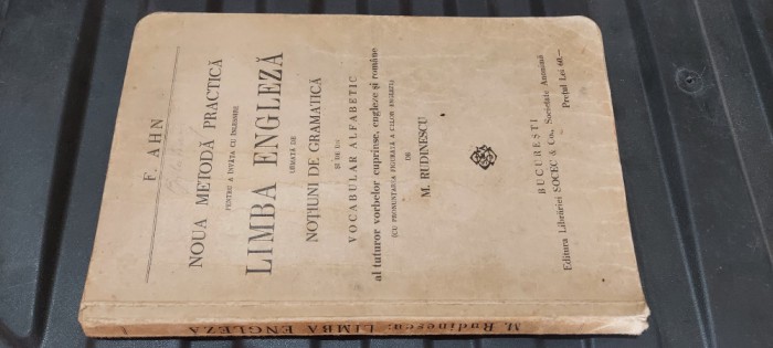 LIMBA ENGLEZA NOTIUNI DE GRAMATICA VOCABULAR ALFABETIC M.RUDINESCU