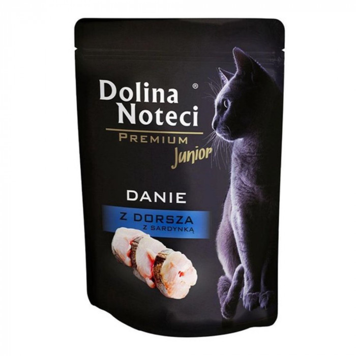 Dolina Noteci Premium Cat Junior Dish with Cod &amp;amp; Sardine 85 g