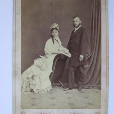 Fotografie mare pe carton 160 x 112 mm Franz Duschek-Bucuresci circa 1880