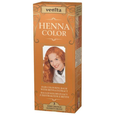 Balsam colorant par henna sonia nr.3 - portocaliu intens 75gr kian cosmetics foto