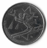 Canada 25 cents 2007, Vancouver 2010, schi alpin
