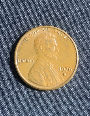 Moneda One Cent 1976 USA foto
