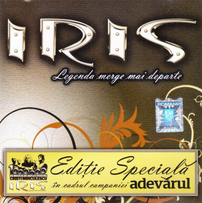 CD Rock: Iris - Legenda merge mai departe ( original, stare foarte buna ) foto