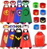 RRand Kids Dress Up Set de pelerine de supereroi și brățări palme Costume pentru