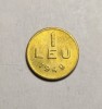 1 leu 1949 UNC Eroare semnatura H Ionescu incompleta