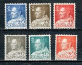 Groenlanda 1963 - Regele Frederik IX, uzuale, serie nestampilata