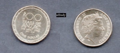 Australia 2017 1 dollar, ANZAC foto