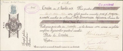 A947 Cambie, 1931, Oradea &amp;ndash; comercianți evrei Frații Zimmermann Sighișoara foto