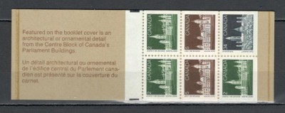 Canada.1985 Cladiri paramentare carnet GC.13 foto