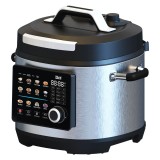 Oala Electrica sub Presiune iHunt Bro Multicooker 8L Ultra, 8L, Multicooker, Inox Premium, Control Digital, Programe Multiple de Gatire