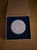 QW4 21 - Medalie - tematica industrie - Metalexportimport Bucuresti 45 ani 1993