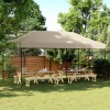 VidaXL Cort de petrecere pliabil Pop-Up, taupe, 580x292x315 cm 4004938