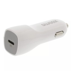 Incarcator auto USB Type C 3A alb Sweex foto