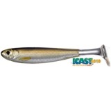 Shad Live Target Slow Roll Shiner Paddle Tail, Silver / Brown, 12.5cm, 4buc/pac