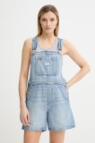 Levi&#039;s salopete din denim UTILITY SHORTALL 001UY