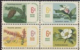 SUA 1969 - Congres botanic, flora, serie neuzata