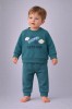 Set bebeluși Baby Go cu imprimare avion - Albastru (Marime Disponibila: 2 ani), Superbaby