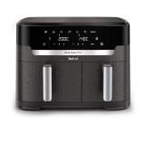 Friteuza cu aer cald dubla TEFAL XXL Dual Easy Fry EY942HE0, 3.1kg, 11l, 2700W, negru-argintiu