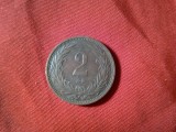 Moneda Ungaria 2 filler 1914 , bronz , cal. f.buna