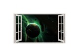 Cumpara ieftin Autocolant decorativ, Fereastra, Planete, Multicolor, 83 cm, 229ST, Oem