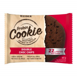 Biscuite proteic Cookie double choc chips 100% vegan 90 g, Weider