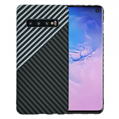 Husa pentru Samsung Galaxy S10 G973, Techsuit, Carbonite FiberShell, Gri foto