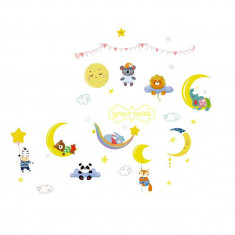 Sticker decorativ, Animalute, Sweet dreams, 79 cm, 725STK