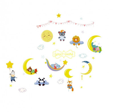 Sticker decorativ, Animalute, Sweet dreams, 79 cm, 725STK foto