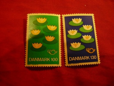 Serie Danemarca 1977 Expozitie Norden - Flora , 2 valori foto