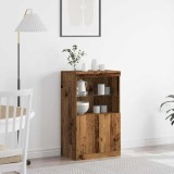 Cumpara ieftin Bufet cu Lumină LED Lemn Vechi 60x37x100 cm