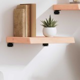 VidaXL Poliță de perete, 40x30x(2-6) cm, lemn masiv de stejar netratat