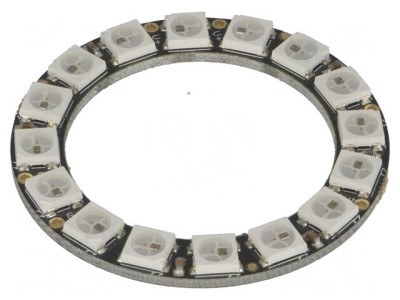 Inel LED RGB 5VDC 16 Diode WS2812B 44,5mm foto