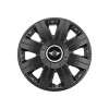 Set 4 Capace Roti 15 inchi (R15) Cosmos Negru, Compatibile cu Minicooper, Autohelix MSA