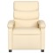 Fotoliu rabatabil, crem, material textil - 4