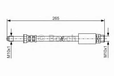 Conducta / cablu frana BMW Seria 1 (F20) (2010 - 2016) BOSCH 1 987 476 359 foto