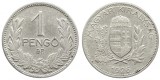 T346 UNGARIA 1 PENGO 1926 ARGINT PRIMA EMISIUNE VF, Europa