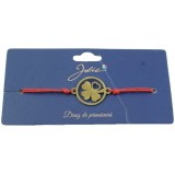 Bratara aurie inox m6 trifoi mare