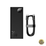 Baterie Externa Baseus Adaman 20000mAh 30W QC + PD 1 x USB-C - 2 x USB-A Neagra PPAD030001