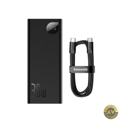 Baterie Externa Baseus Adaman 20000mAh 30W QC + PD 1 x USB-C - 2 x USB-A Neagra PPAD030001 foto