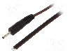 Cablu alimentare DC, cabluri, DC 2,35/0,7 mufa, negru, 0,5m, WEST POL - P07-TT-T075-050BK