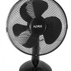 Ventilator de birou Floria ZLN-3383, Diametru 34 cm, Putere 35 W, 3 trepte de viteza, Functie oscilare