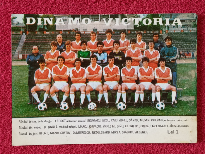 Foto fotbal - DINAMO VICTORIA BUCURESTI (anii`80)